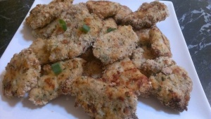 Healthy home baked chicken nuggets 