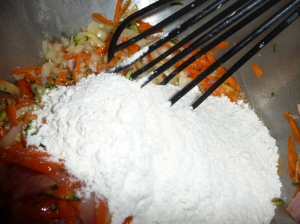 Add in the flour (You may leave it out too!)