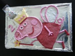 Rebecca's Princess Peppa Cake! 