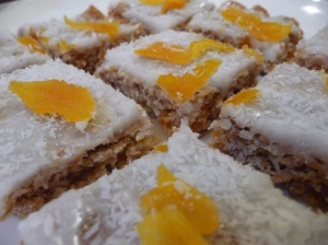 Apricot Coconut and Honey Weetbix Slice